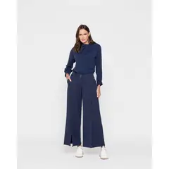 LUDOVICA - Pantalon Mujer Lobelia Azul