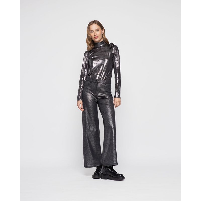 LUDOVICA - Pantalon Mujer Azalea Negro Ludovica