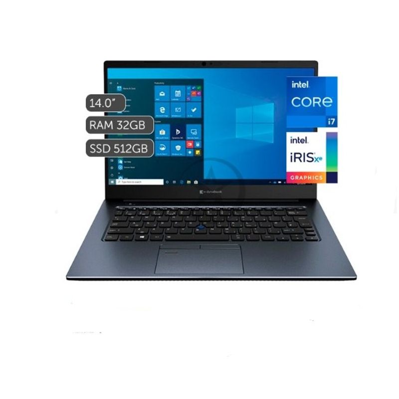 TOSHIBA - NOTEBOOK DYNABOOK TOSHIBA PORTEGE X40-J Intel Core i7-1185G7 32GB RAM 512GB SSD REACONDICIONADO