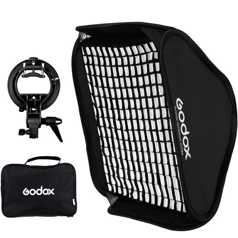 GODOX - SOFTBOX GODOX 40x40 con GRID y adaptador Bowen S
