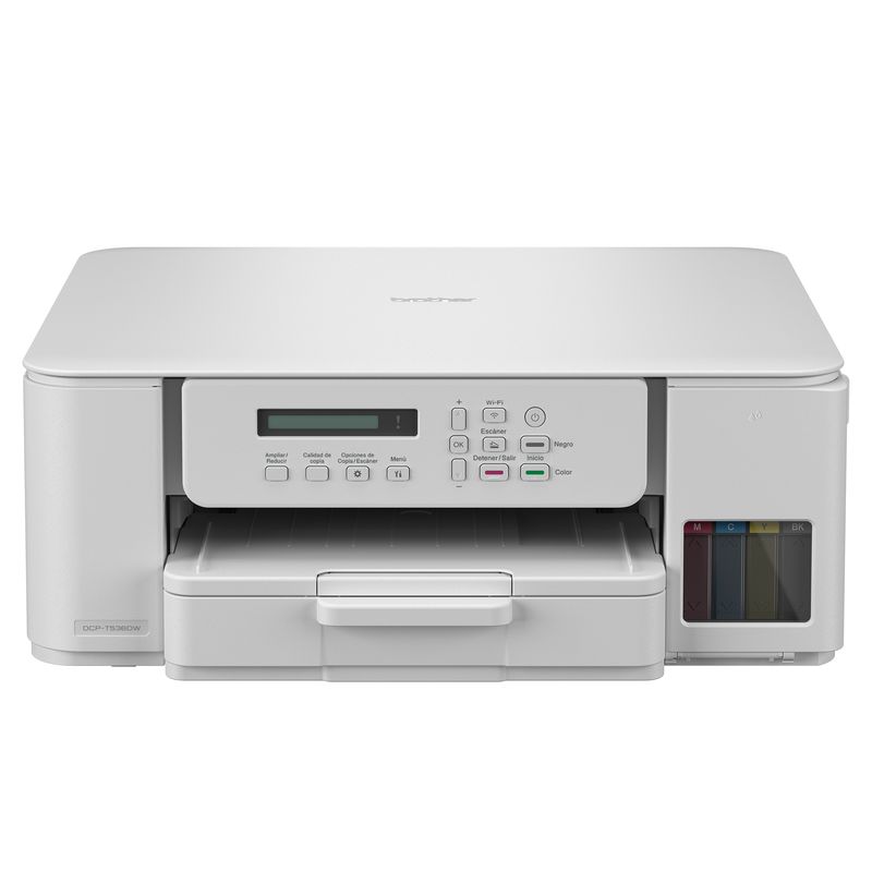 BROTHER - Impresora BROTHER Multifuncional Inyección De Tinta Color Wifi Dúplex DCP-T536DW