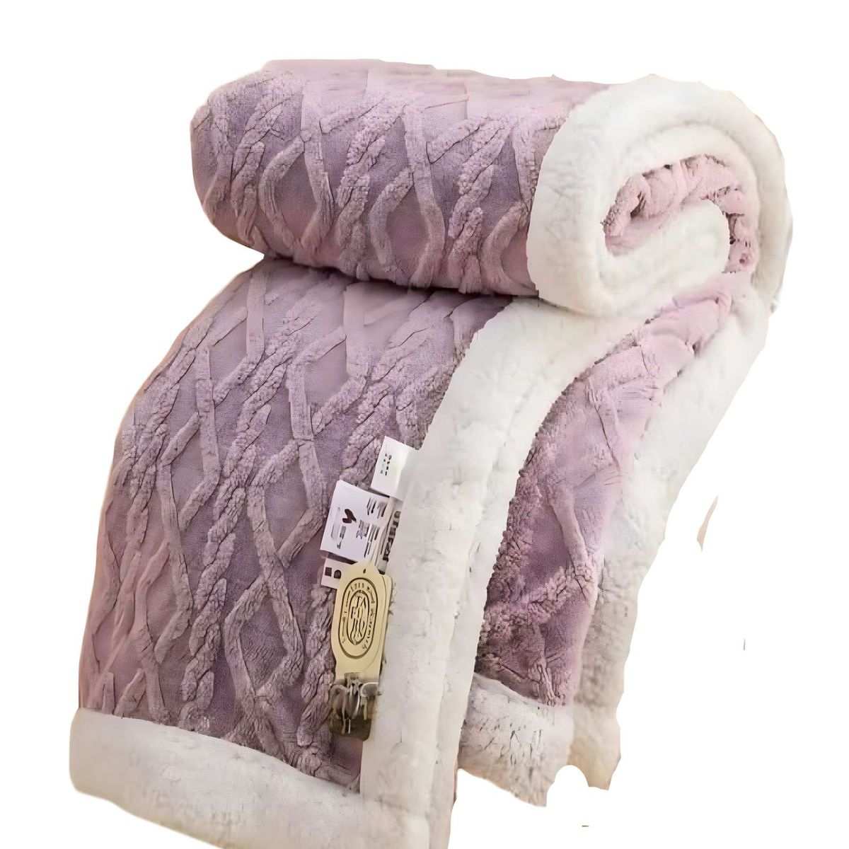 GENERICO - FRAZADAS TEXTURIZADAS PYM LILA