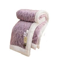 FRAZADAS TEXTURIZADAS PYM LILA