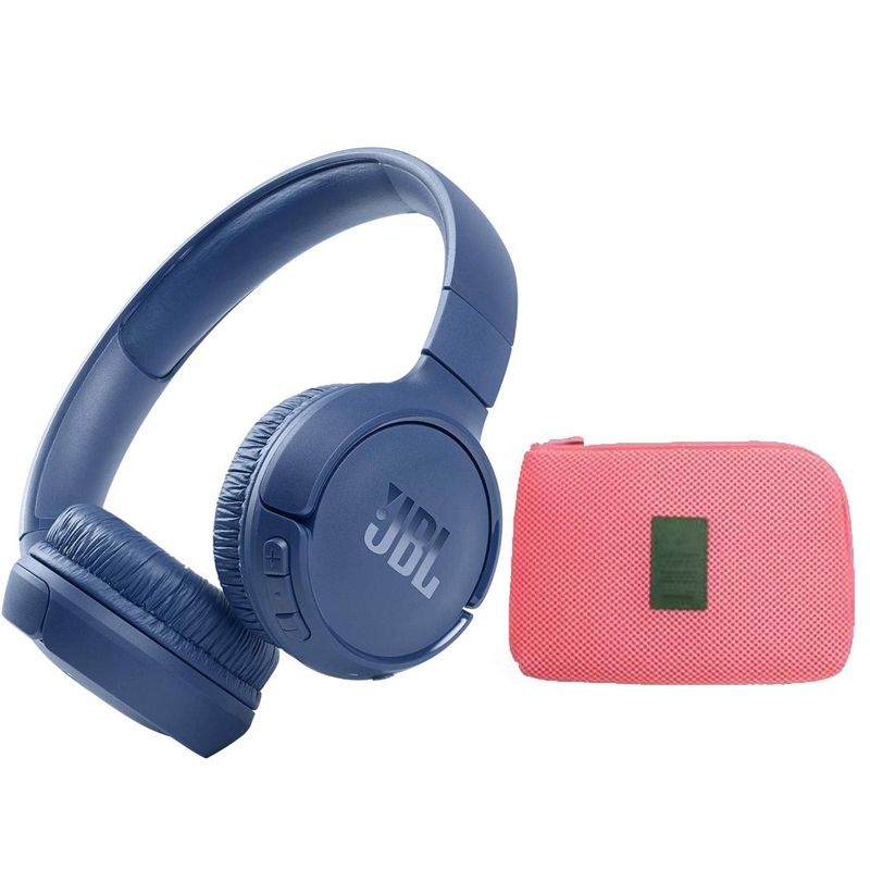 JBL - JBL Audífono Inalámbrico Tune 510BT-AZul Y Toumi Audífono Estuche-P