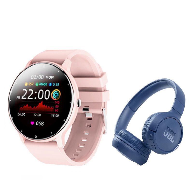 JBL - Audífonos JBL 510BT-Azul y Toumi Fit Pro-P watch Reloj inteligente