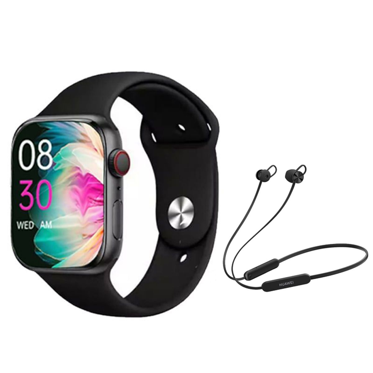 HUAWEI - Audífonos Bluetooth Huawei Freelace Lite Negro Y Toumi Watch S10 pro-B