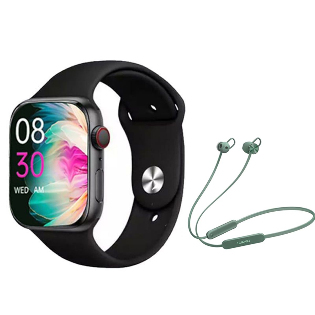 HUAWEI - Audífonos Bluetooth Huawei Freelace Lite Verde Y Toumi Watch S10 pro-B