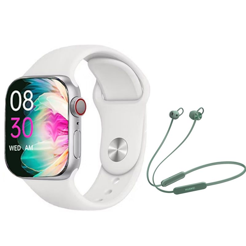 HUAWEI - Audífonos Bluetooth Huawei Freelace Lite Verde Y Toumi Watch S10 pro-W