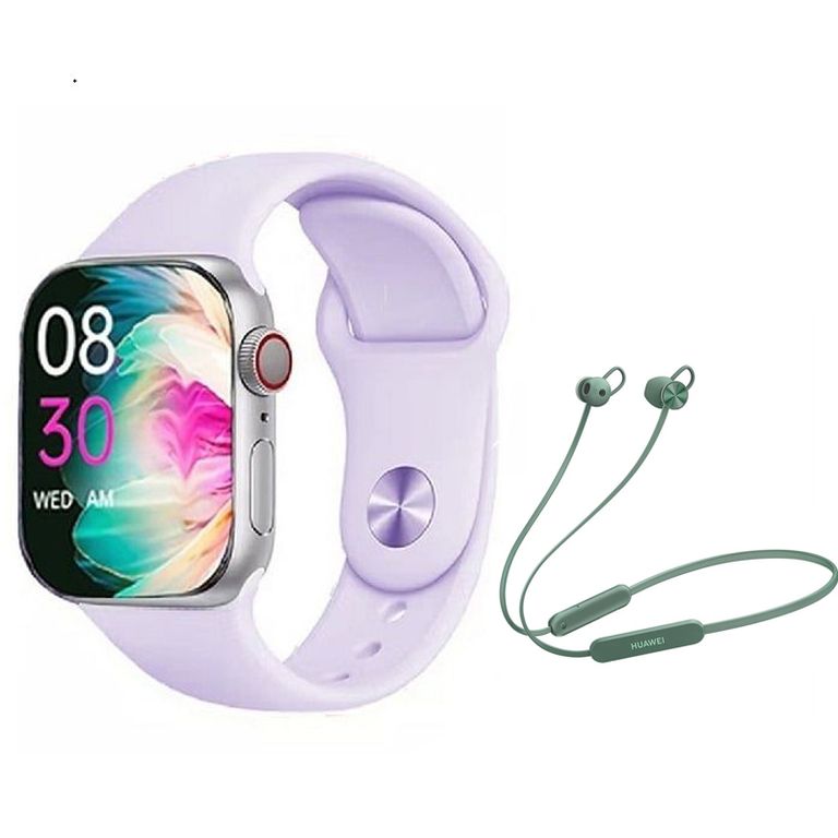 Audífonos Bluetooth Freelace Lite Verde Y Toumi Watch S10 pro-M