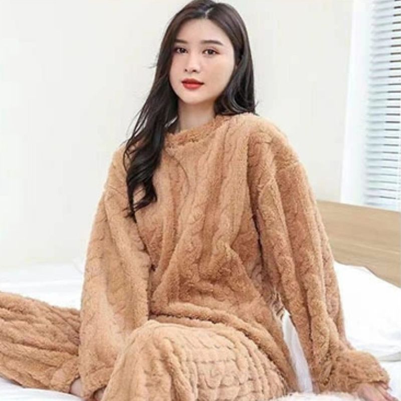 TIOZONEY - Pijama Polar Unisex Conjunto