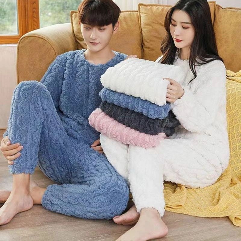 TIOZONEY - Pijama Polar Unisex Conjunto