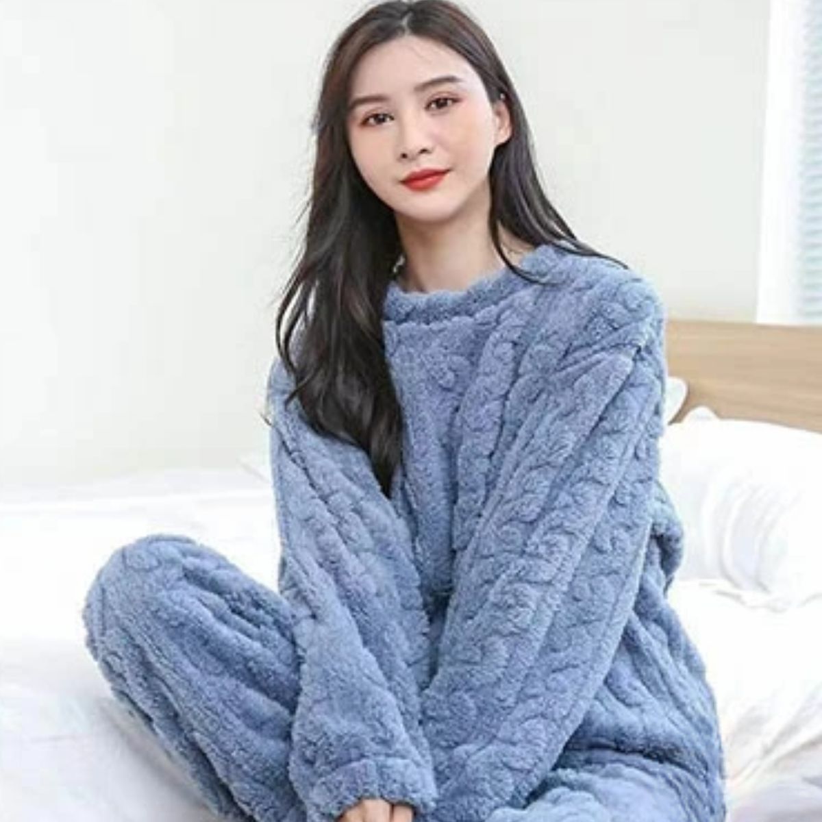 TIOZONEY - Pijama Polar Unisex Conjunto