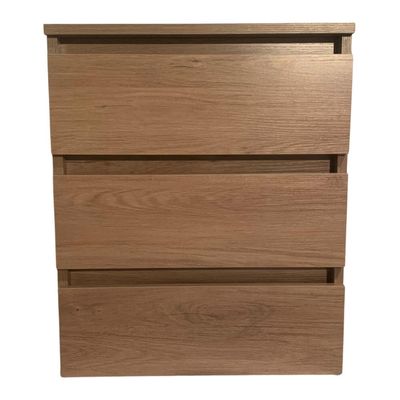 Imagen 2 del producto SET 2 VELADORES DORMITORIO CALVARI 3 CAJONES MADERA