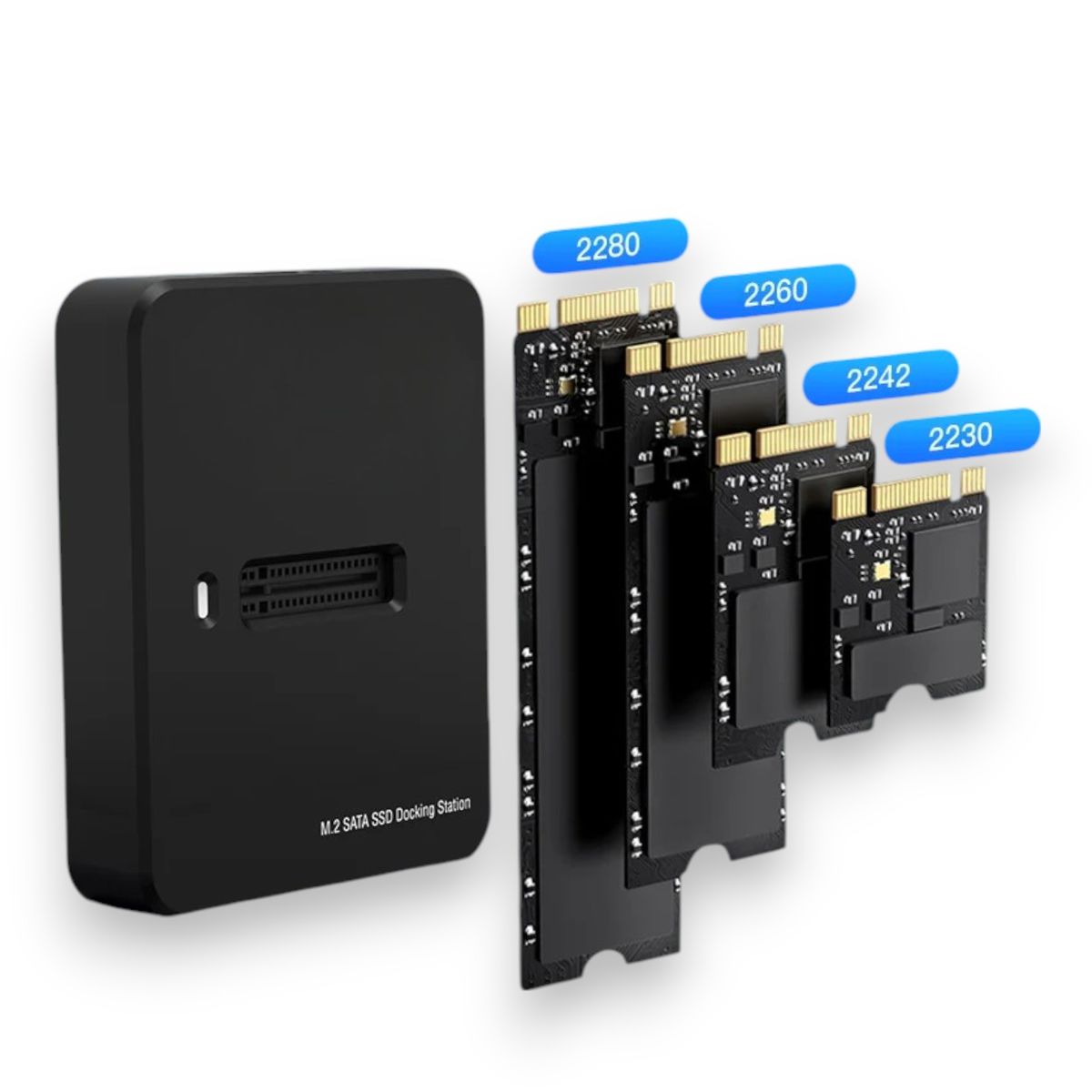 ULINK - Lector de Discos SSD M2 Dock Station USB 3.0 + USB-C DCKM2