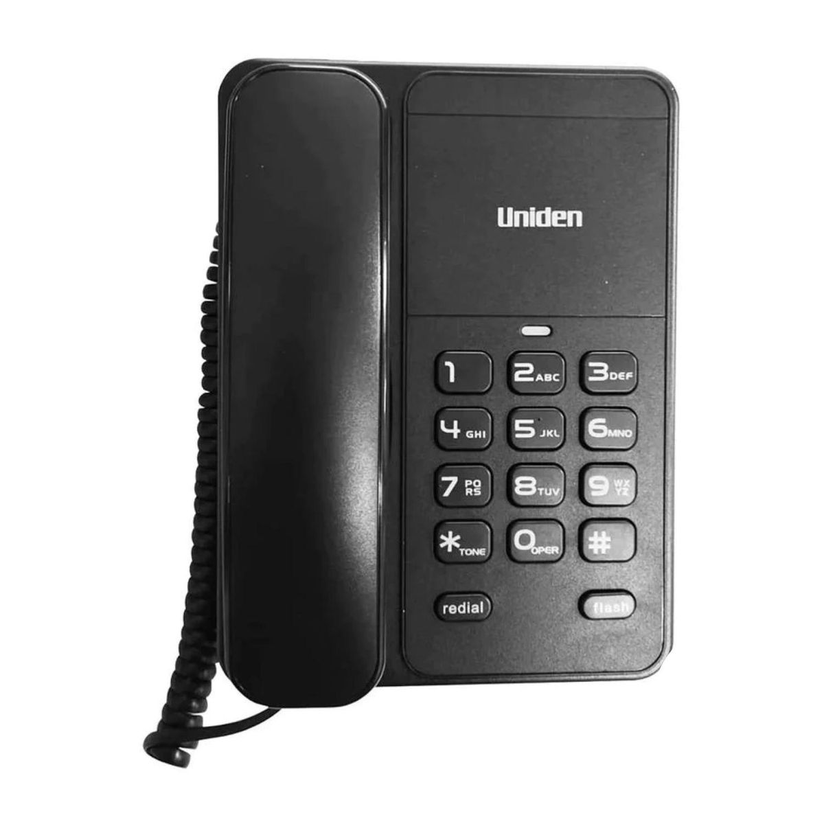 UNIDEN - Telefono Sobremesa Botones Grandes Negro 7202 Uniden