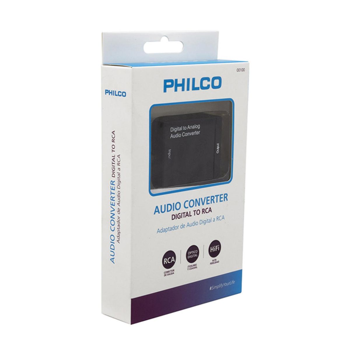 PHILCO - Conversor De Audio Digital Optico Coaxial A Analogo RCA Philco