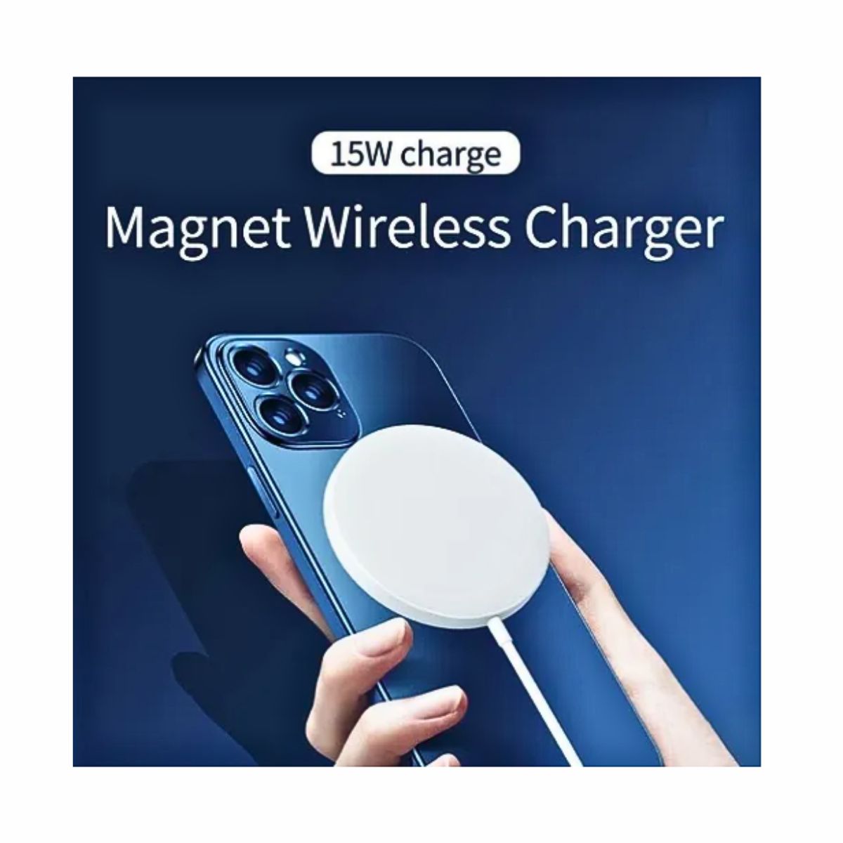 GENERICO - Cargador Inalámbrico Magnetico Para iPhone Magsafe 15w Usb-c