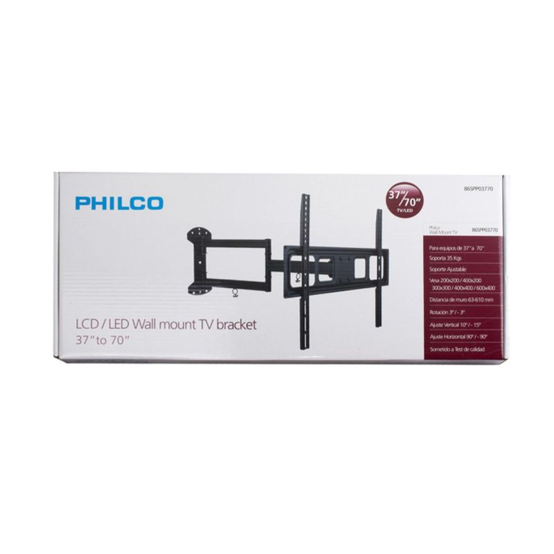 PHILCO - Soporte TV LED LCD Smart Tv Movible 37 A 70 Metalico Philco