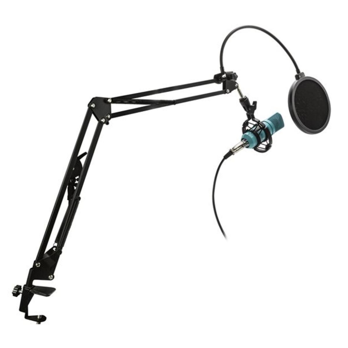 PHILCO - Kit Grabacion Estudio Microfono 4 En 1 Turquesa KIT68 Philco