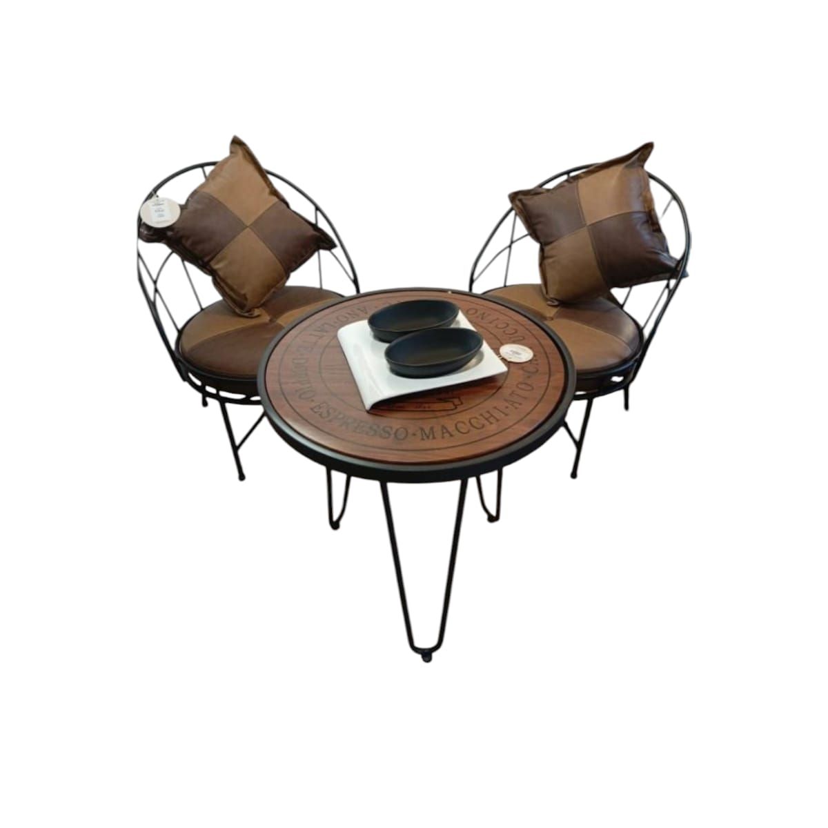 GENERICO - Set de Terraza 3 Piezas (1 Mesa + 2 Sillas) Gms