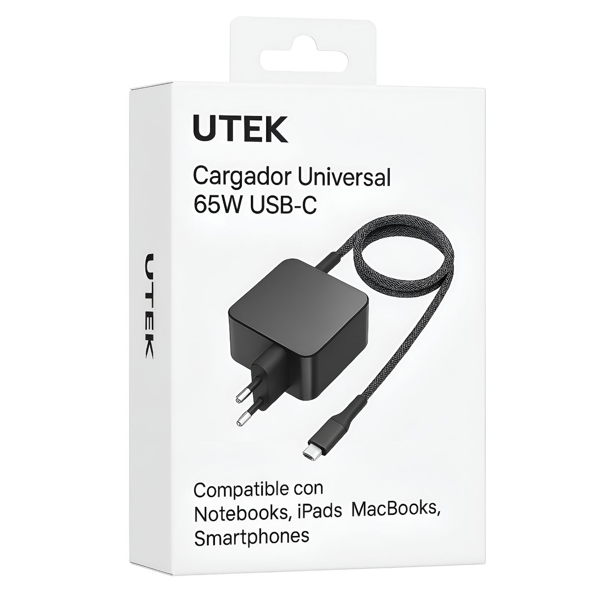 UTEK - Cargador Universal USB-C para Smartphone y Notebook 65W SEC
