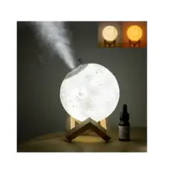 MOVI - Lámpara humidificador LED con forma de Luna 3D