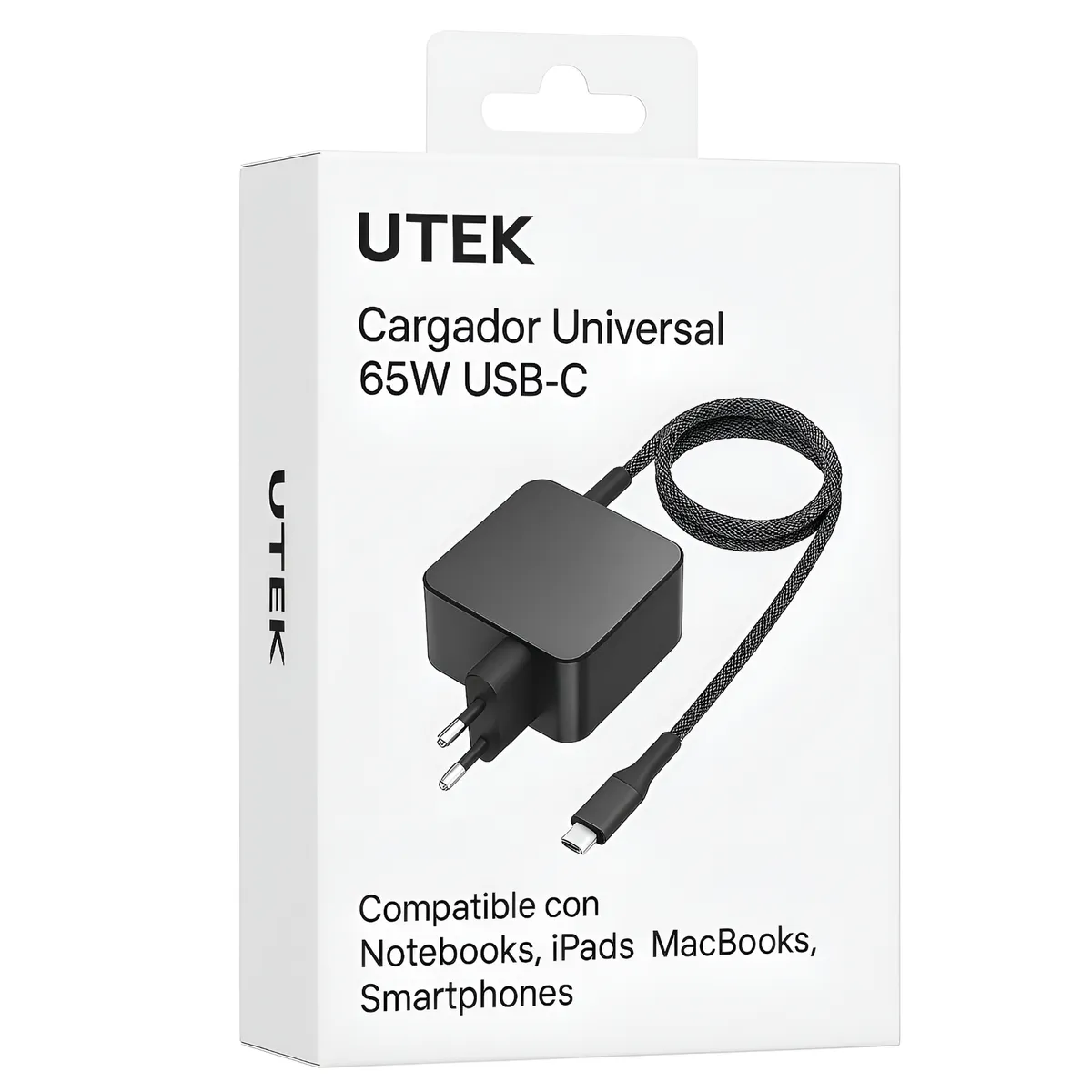 UTEK - Cargador Universal USB-C para Smartphone y Notebook 65W SEC