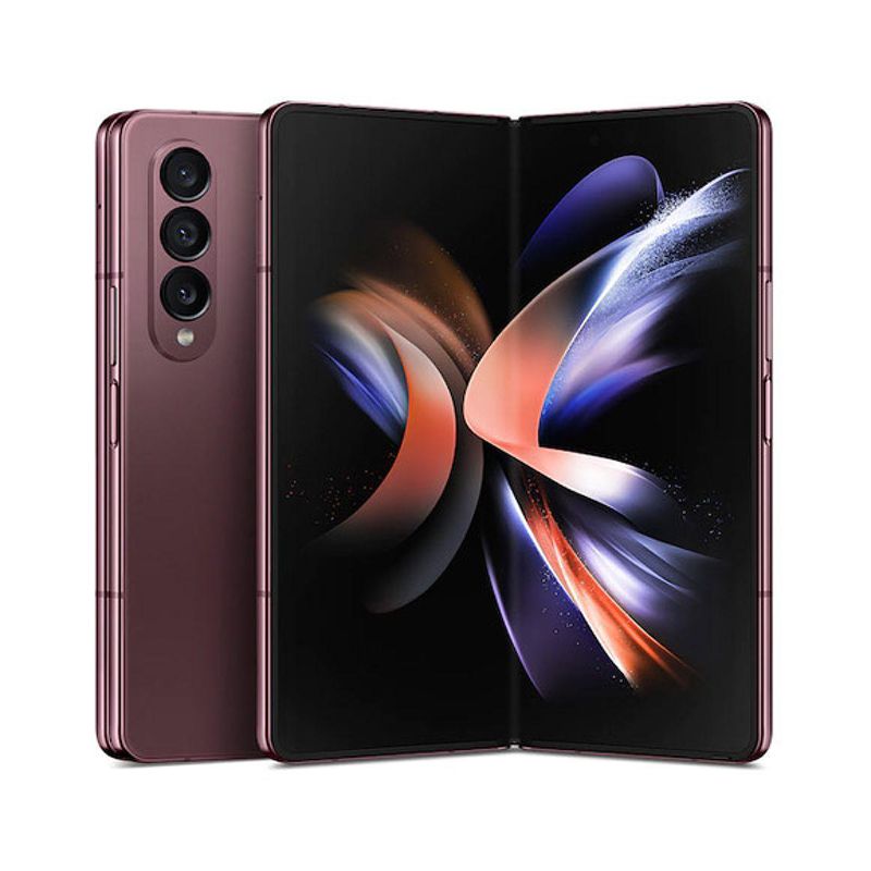 SAMSUNG - SAMSUNG Galaxy Z Fold 4 256GB Rojo Oscuro Reacondicionado