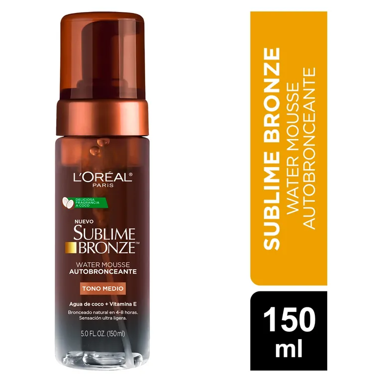 Autobronceante Water Mousse L'Oréal Sublime Bronze Medio 150ml