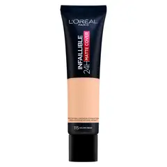 LOREAL PARIS - Base Maquillaje Infallible Matte Cover 115 Beige Dore