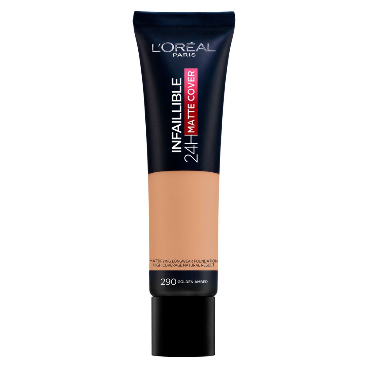 LOREAL PARIS - Base Maquillaje Infallible Matte Cover 290 Ambre Dore  Loreal Paris