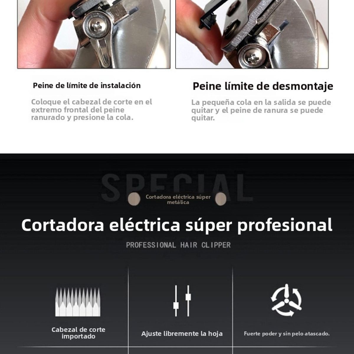 TIOZONEY - Cortapelo Profesional