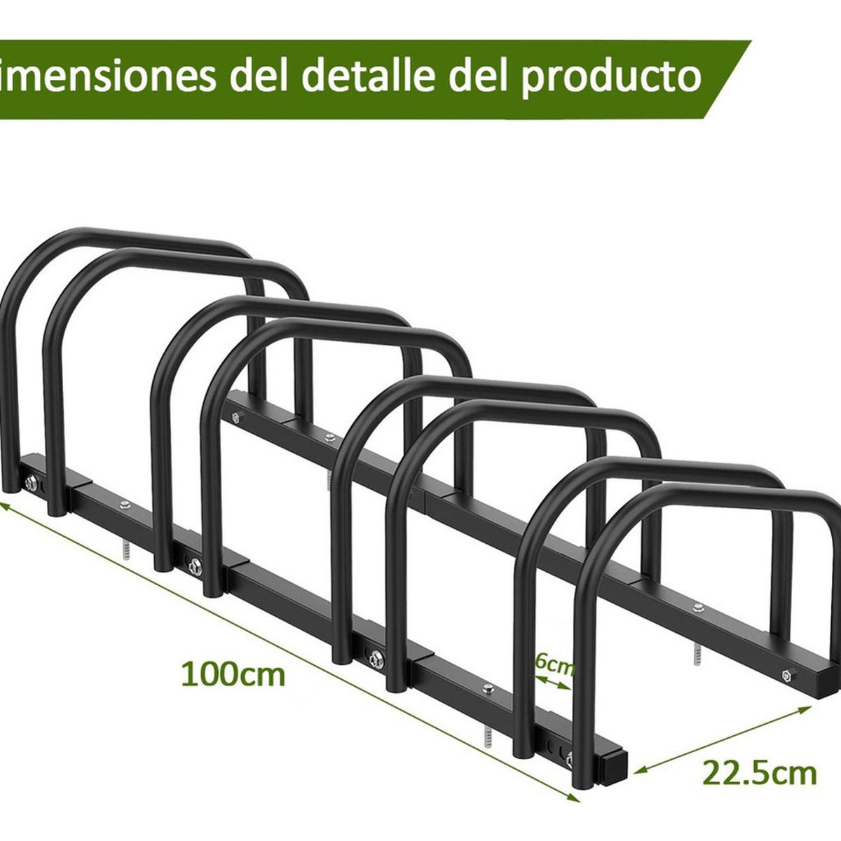 U BUY - 4 Soporte De Estacionamiento Bicicletaestantes Ajustables