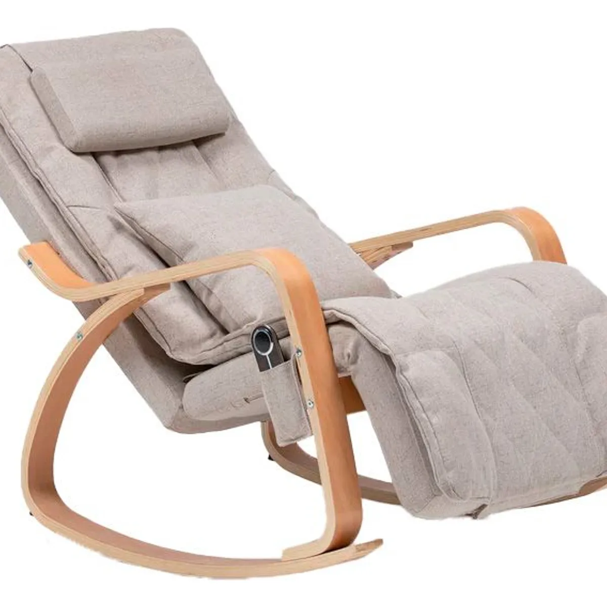 ANYHOGAR - Silla Masajeadora Mecedora Reclinable De Madera