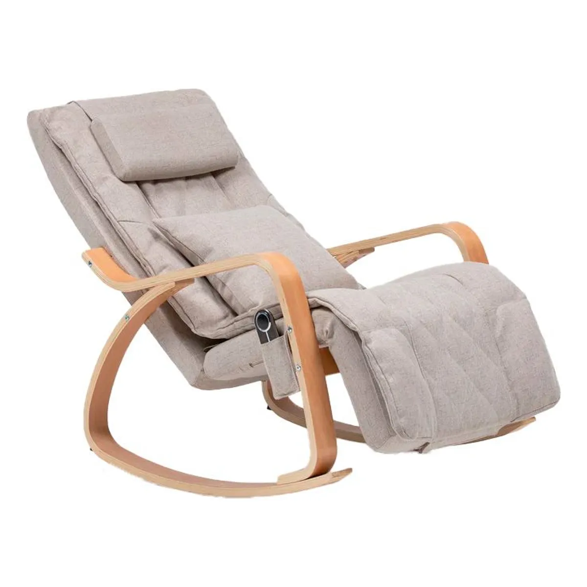 ANYHOGAR - Silla Masajeadora Mecedora Reclinable De Madera