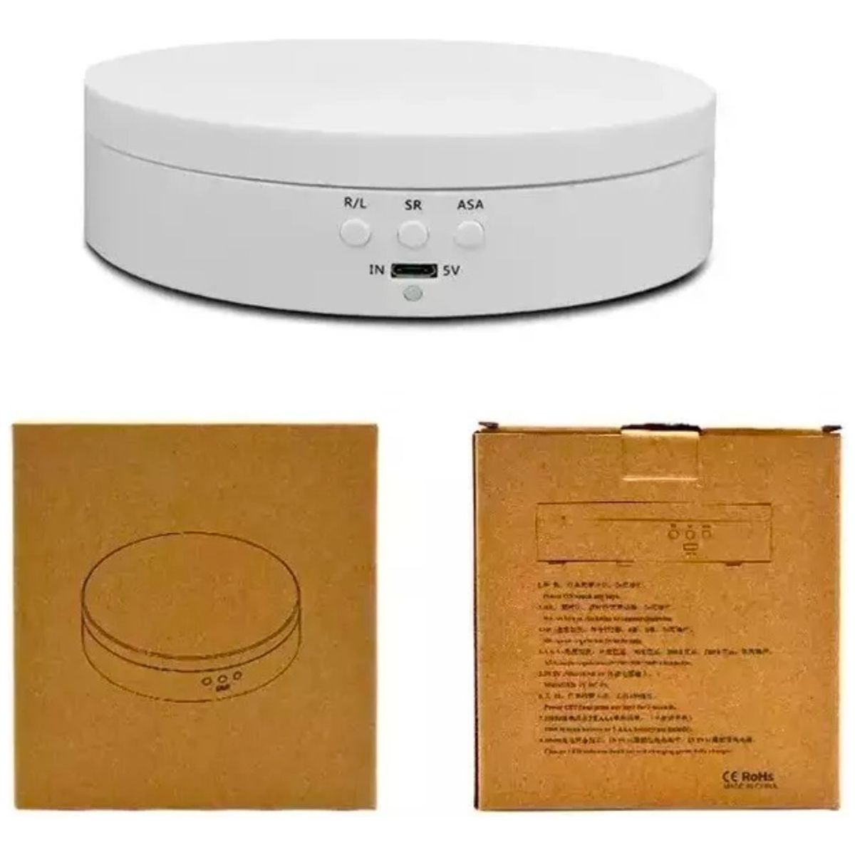 METEX - Soporte Exhibición Giratorio Pro 360° 138cm 3 Velocidades