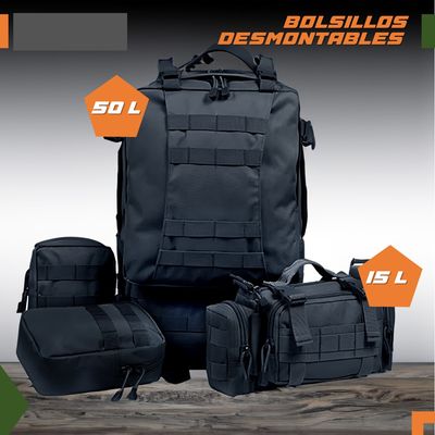 Imagen 2 del producto Mochila Tactica Militar Outdoor Pentagon P50 50l Impermeable