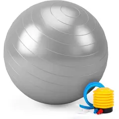 GENERICO - Pelota Balón Yoga Pilates 75 Cm Fitnes Terapia Con Inflador