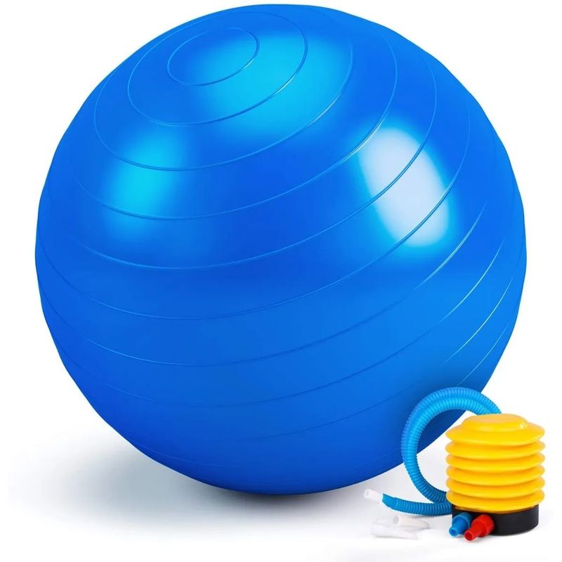 GENERICO - Pelota Balón Yoga Pilates 75 Cm Fitnes Terapia Con Inflador
