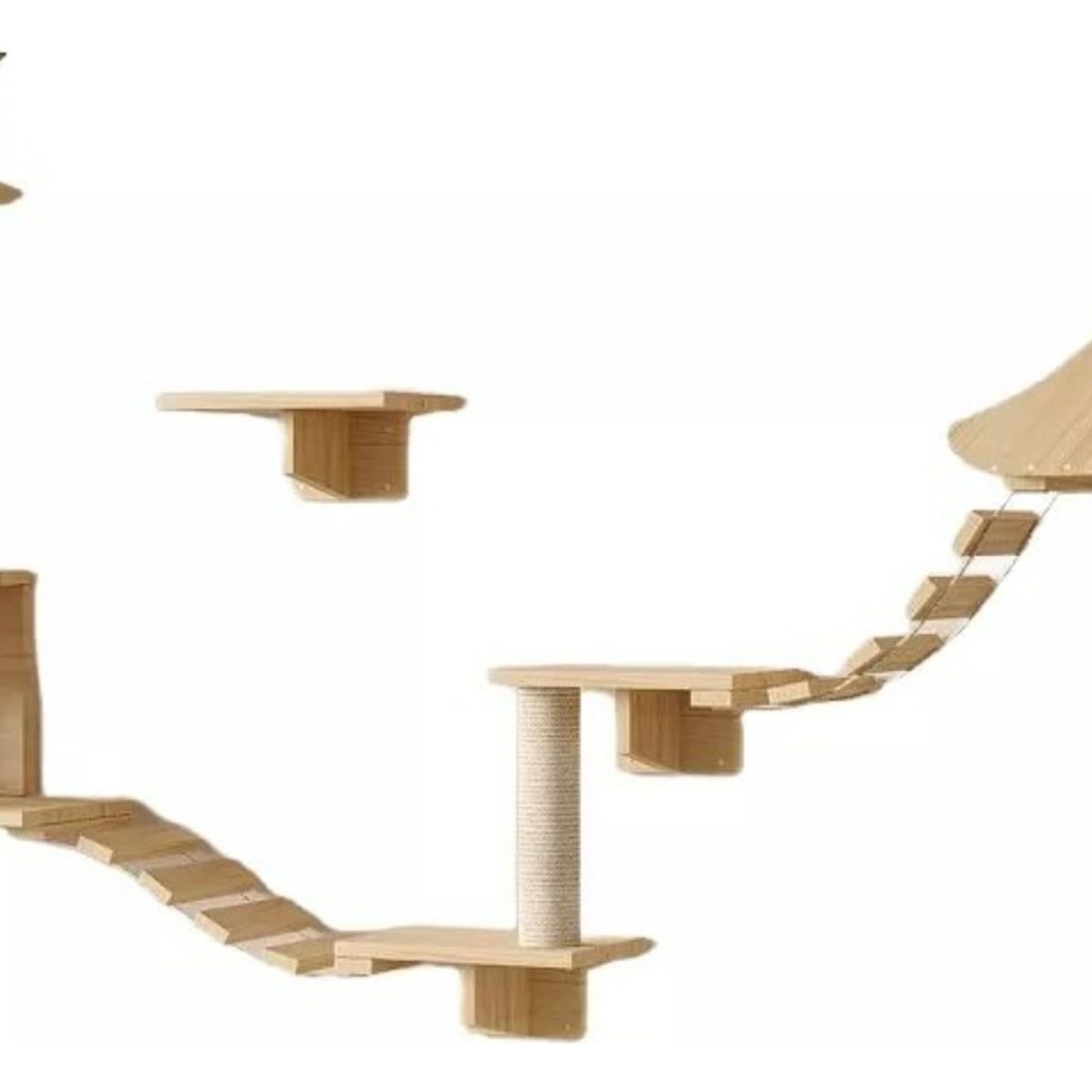 PELUDINES - Rascador Con Hamaca Para Gatos Muebles De Pared