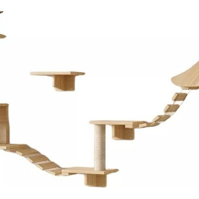 Imagen 2 del producto Rascador Con Hamaca Para Gatos Muebles De Pared