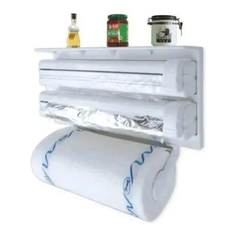 GENERICO - Dispensador Corta Fácil Triple Papel De Cocina Toalla 228035