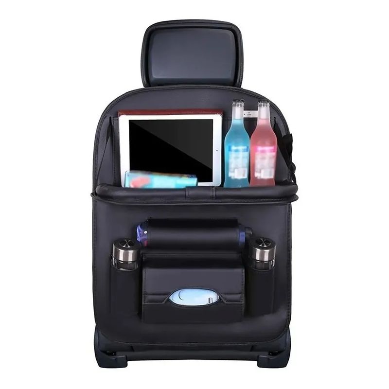 GENERICO - Ecocuero Organizador Auto Respaldo De Asiento Mesa Soporte