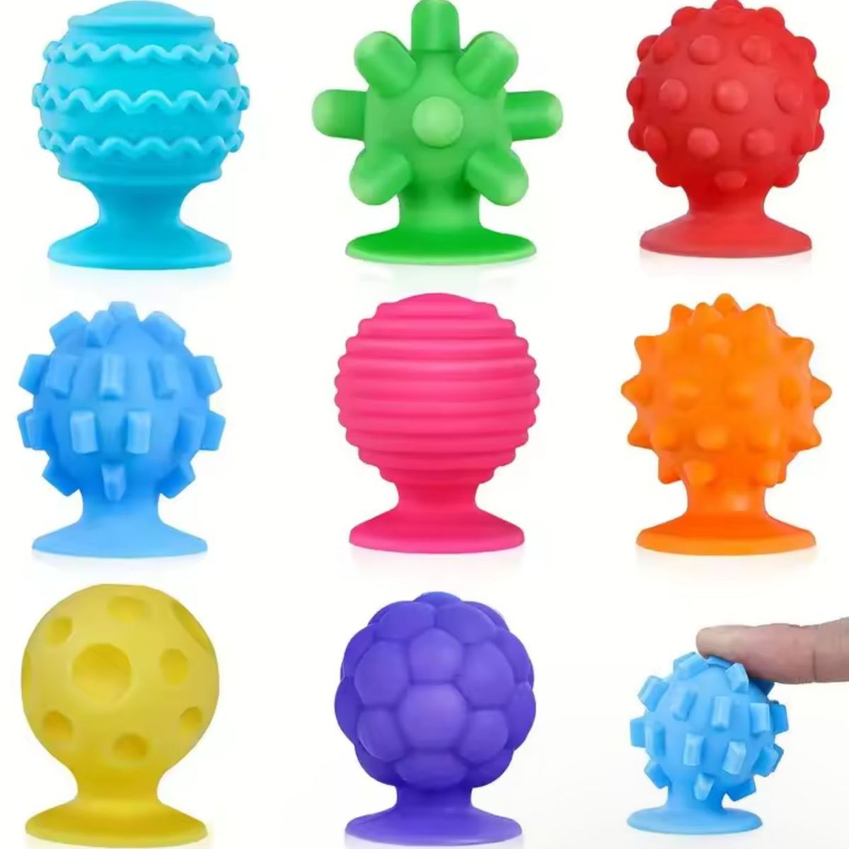 GENERICO - Juguete Sensorial con Ventosa Texturizado antiestrés