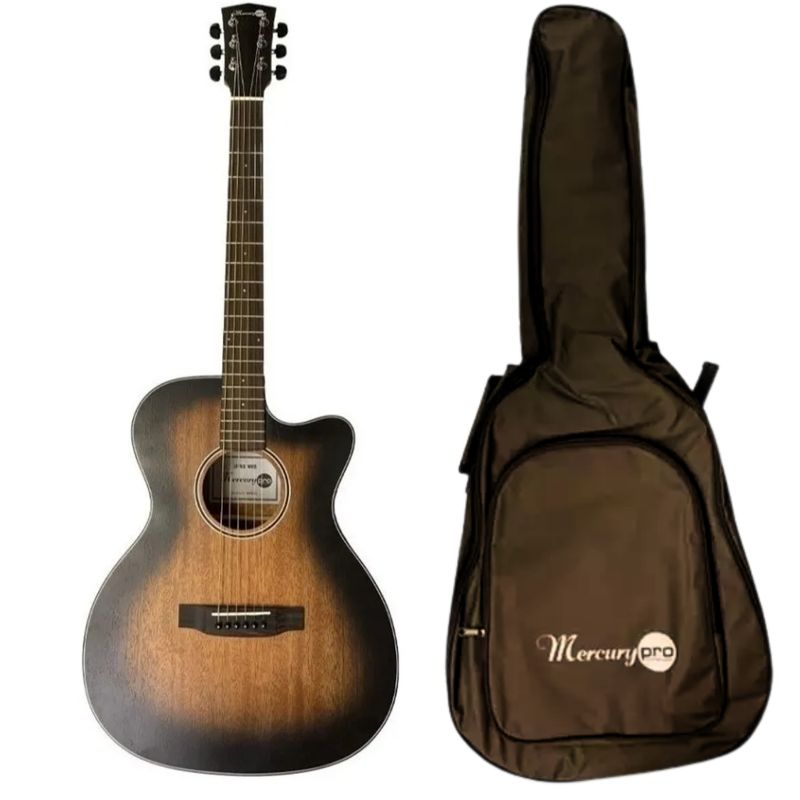 GENERICO - Guitarra Electroacústica Mercury Pro Mpg01 Con Funda