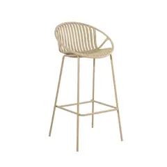 PLOS - Silla Piso Bar Taburete Terraza Cocina X1 Unidad Palermo Beige