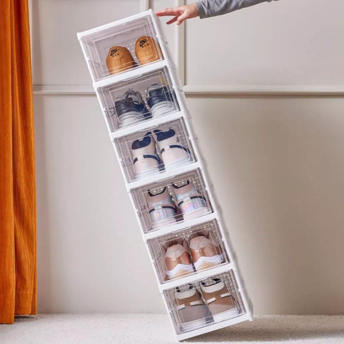 GENERICO - Cajas Organizador De Zapateros Plegables 6pz Sin Instalación