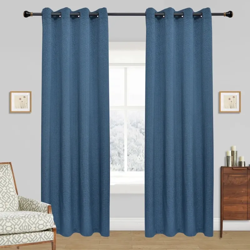GENERICO - Cortinas Bambu Liso Hogar 2 Panos 140x220 Cm