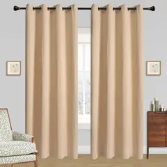 OKAY - Cortinas Bambu Liso Hogar 2 Panos 140x220 Cm
