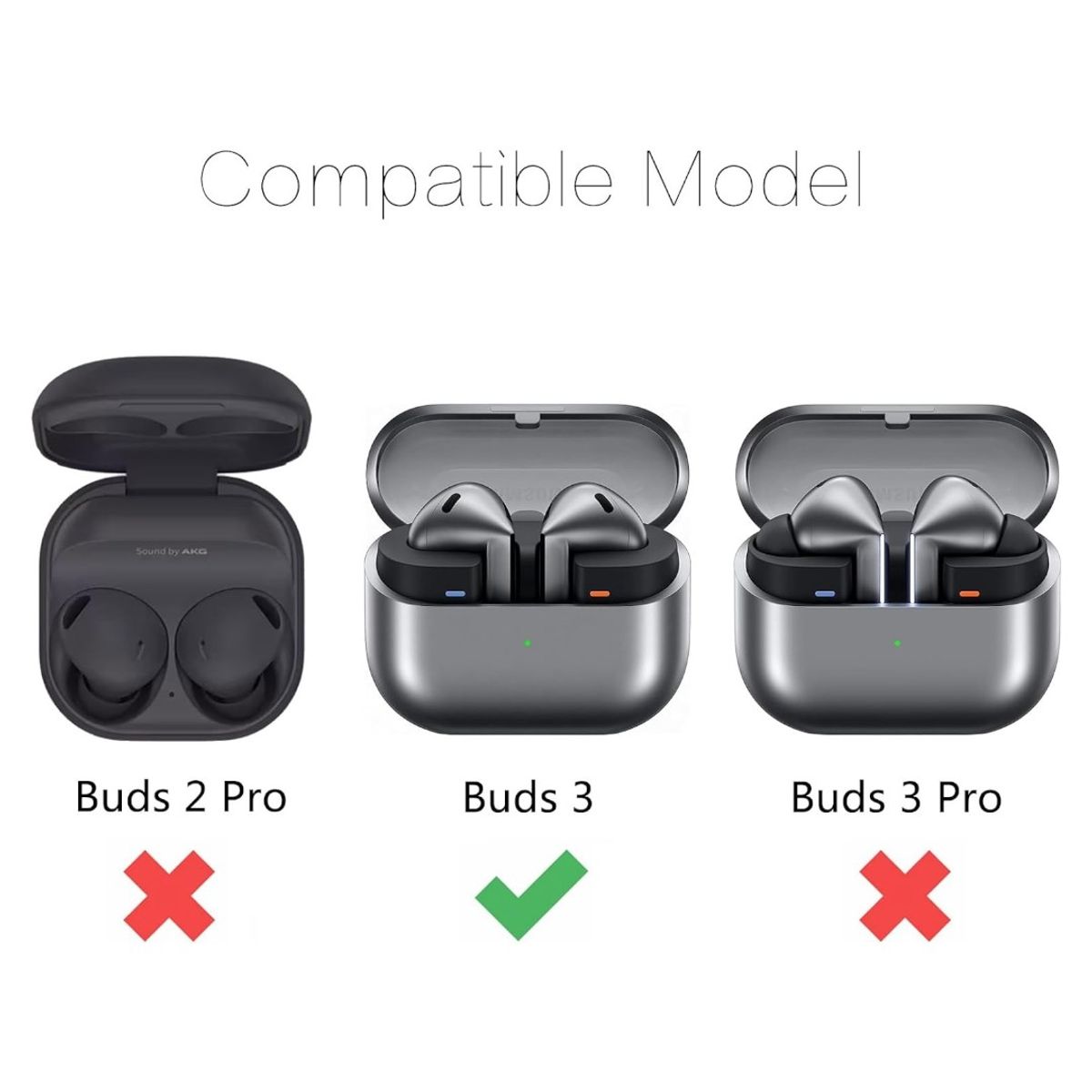 GENERICO - Estuche De Carga Para Auriculares Samsung Galaxy Buds 3